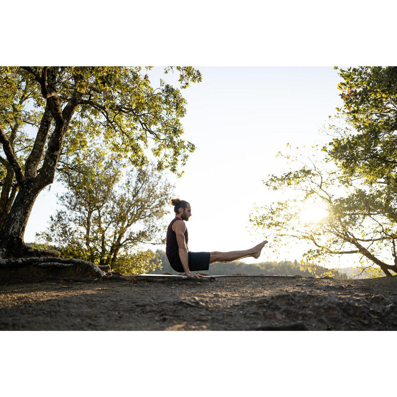 Pantalon scurt Yoga dinamică Negru Bărbaţi 