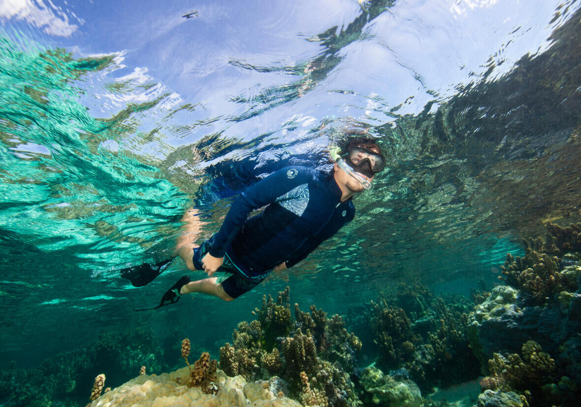 A segurança no snorkeling, passeio aquático
