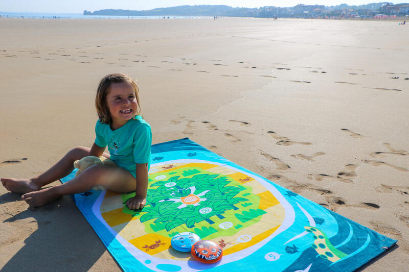 Speelset 2 frisbees en doelhanddoek