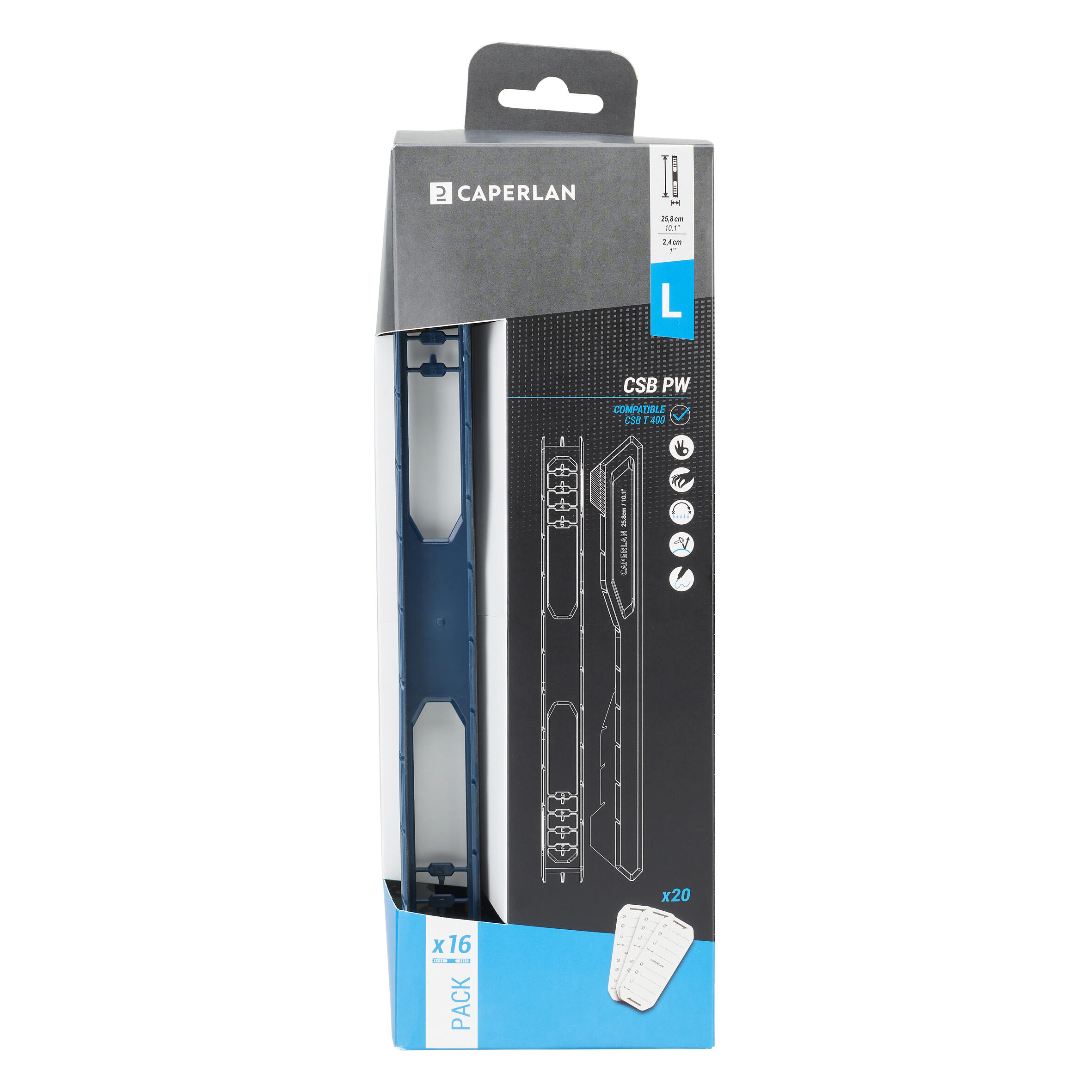 Caperlan - Pack 16 Plioirs Pour Station De Peche Csb Pw 26cm - Plioir - Peche - - Taille Unique - Decathlon