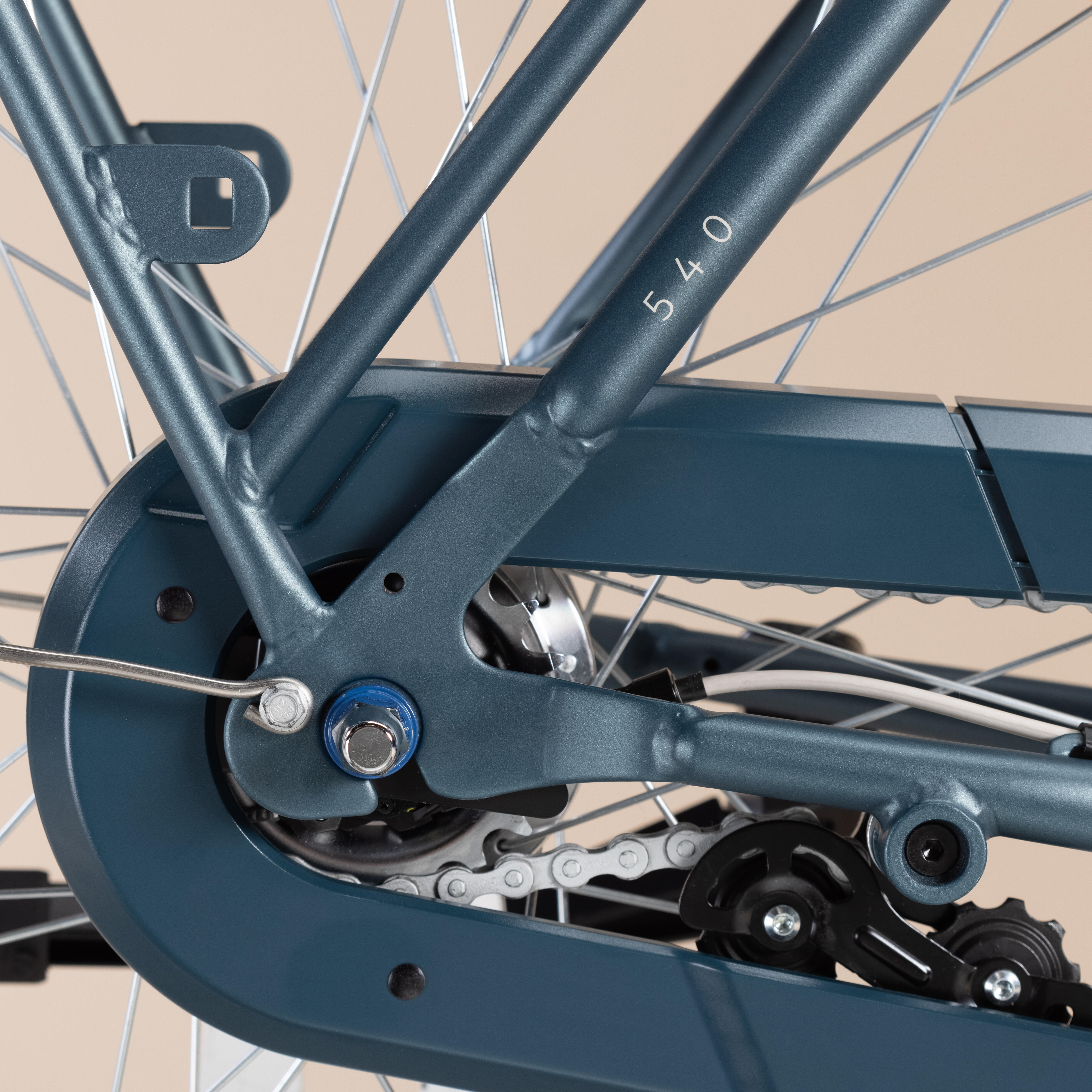 High Frame City Bike Elops 540 Decathlon