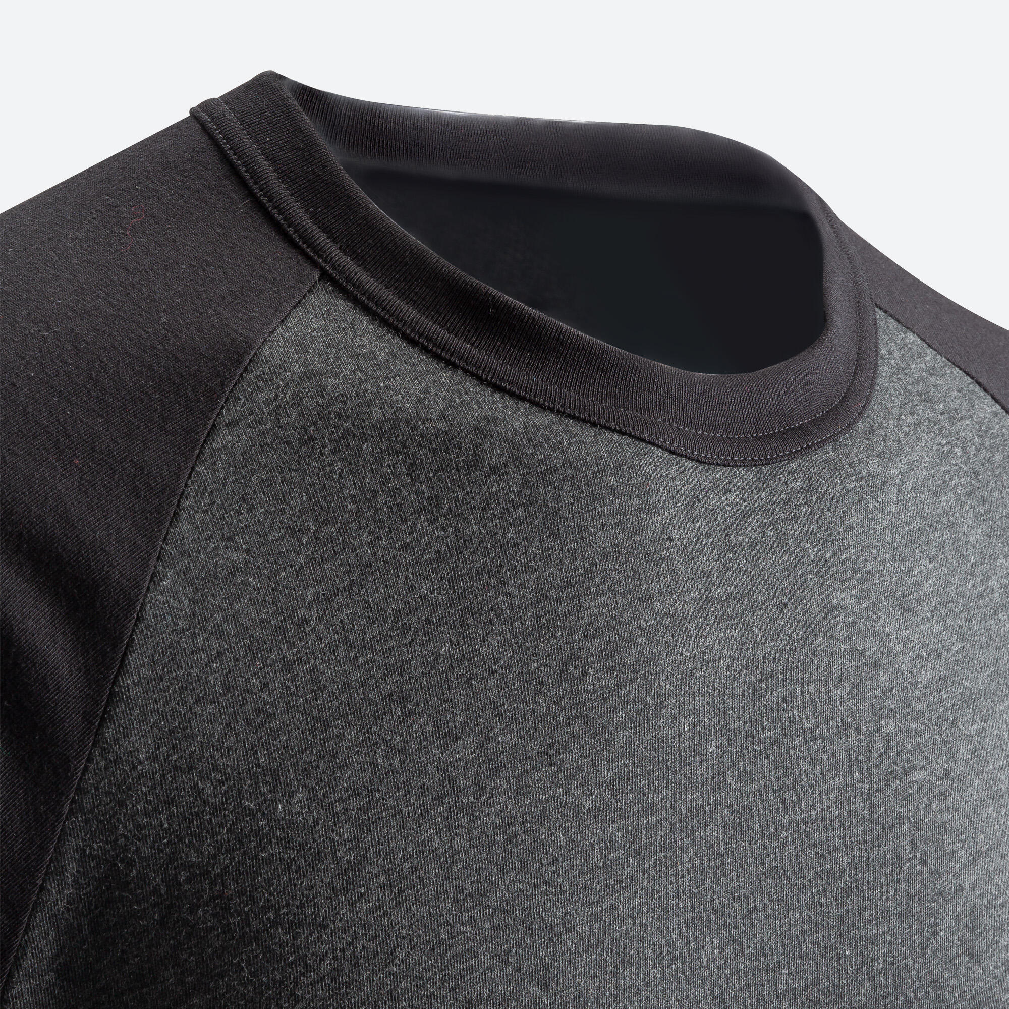 Men Baseball Long Sleeved TShirt - Grey & Black