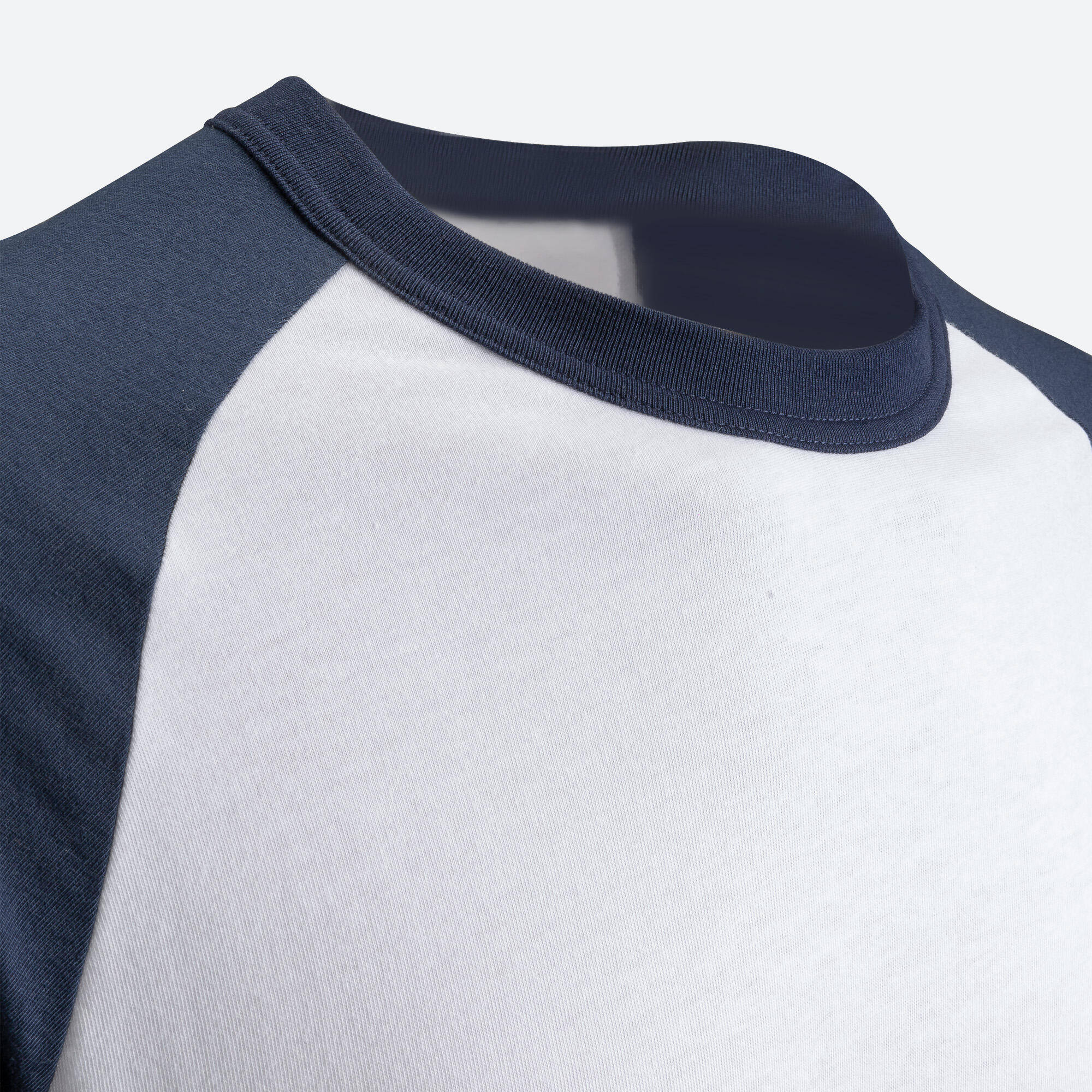 Men Baseball Long Sleeved TShirt - White & Navy -  4