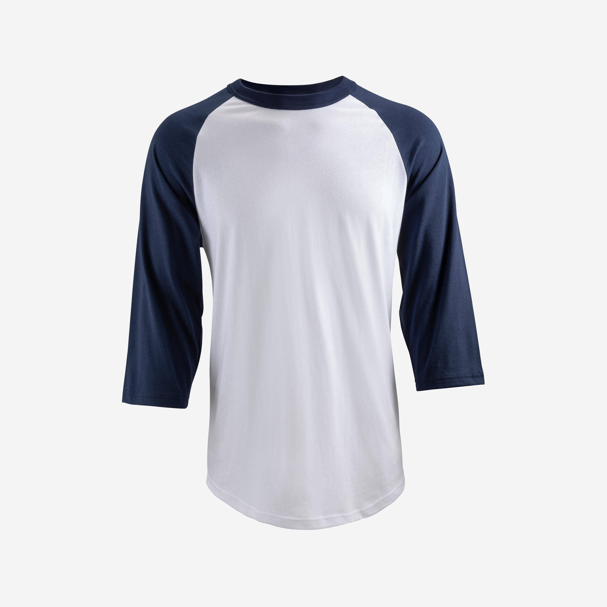 Men Baseball Long Sleeved TShirt - White & Navy