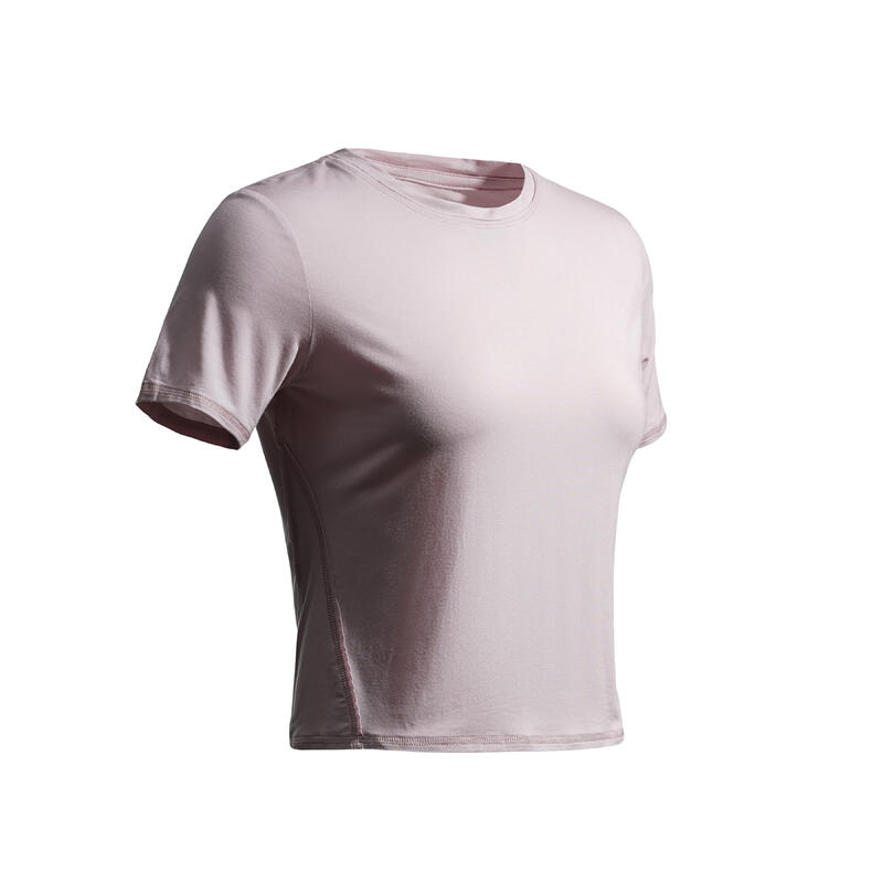 Women's Fitness silk T-Shirt - Light lilac