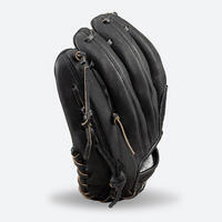 Crna rukavica za bejzbol BA 550 za odrasle (za desnoruke)