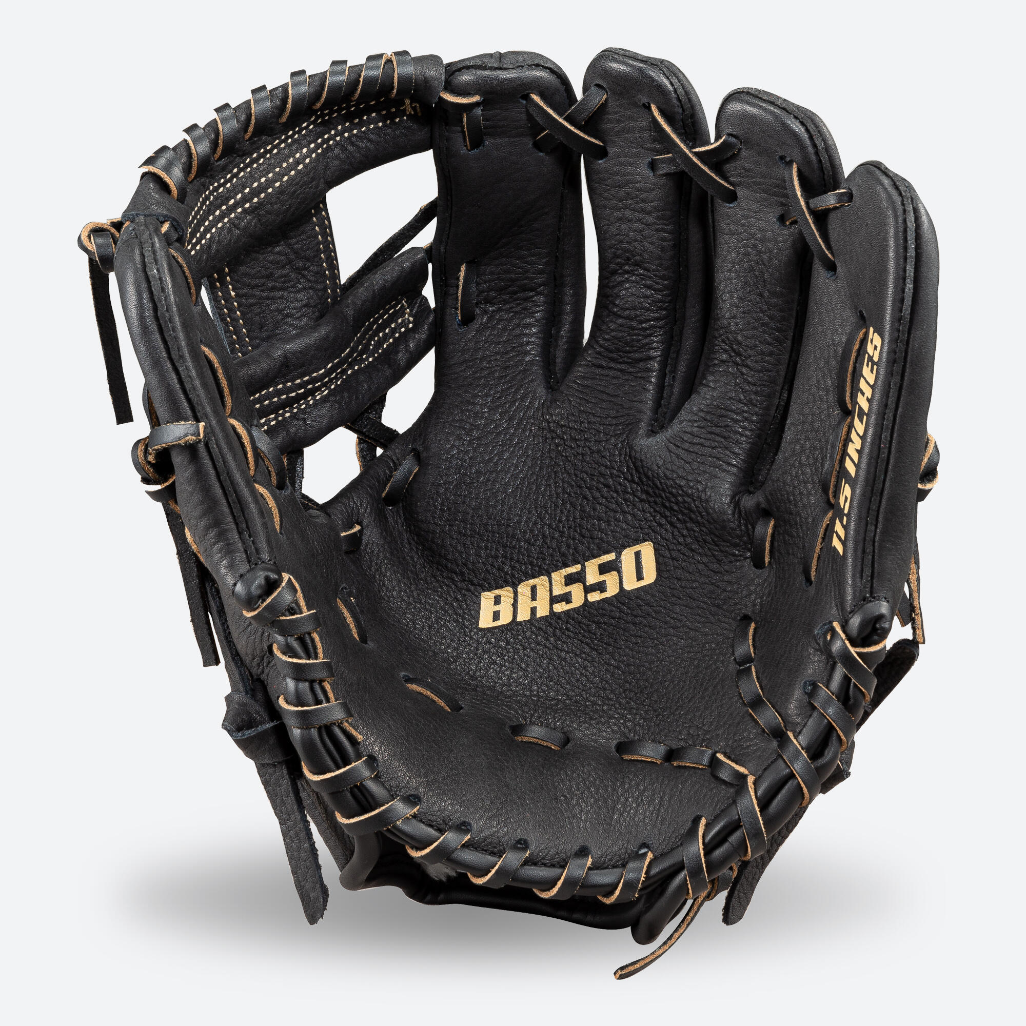 RightHanded Baseball Glove BA 550 Black black Kipsta Decathlon