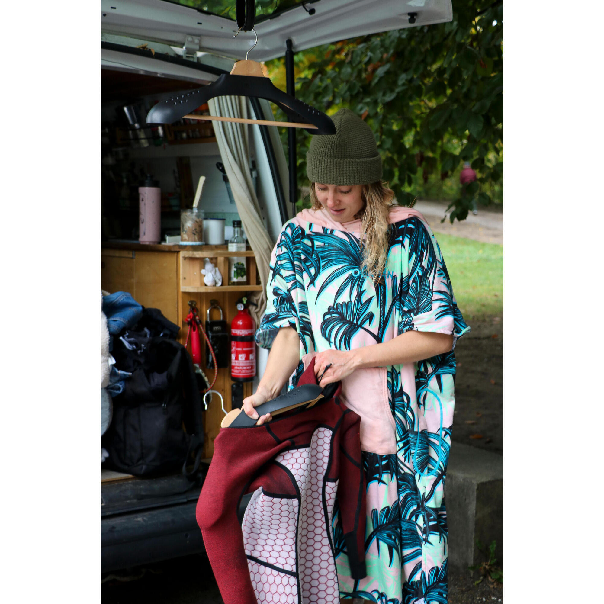 ON HANGER for drying Surf Wetsuits