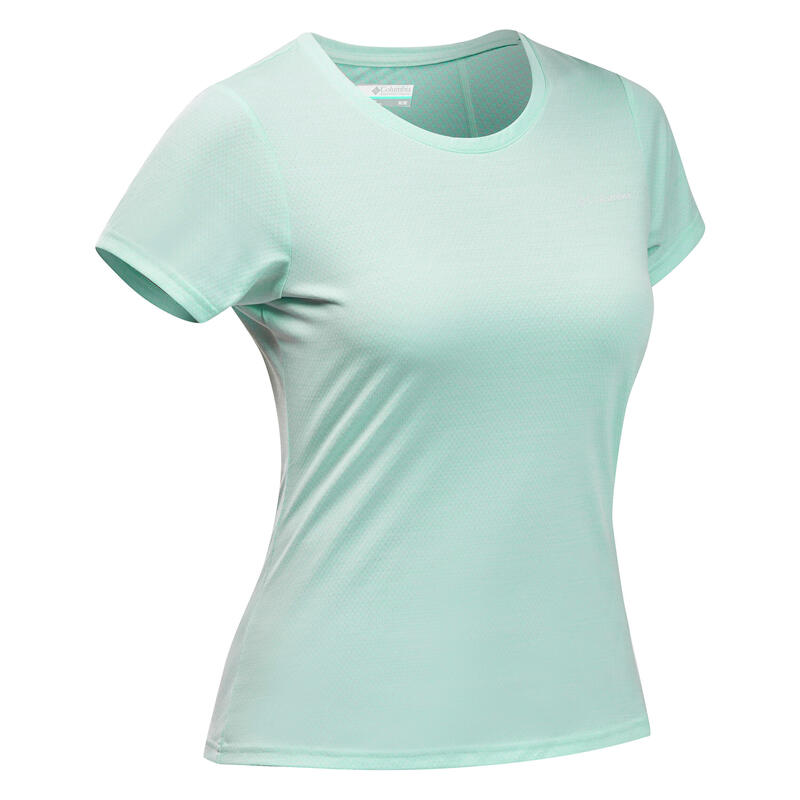 T-shirt manches courtes de randonnée - Columbia Alpine Chil vert - femme