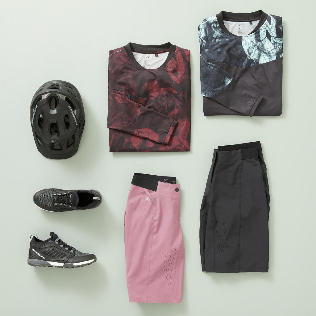Short Ciclismo MTB Expl 700 Mujer Negro