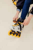 حذاء تزلج MF500 للتزلج الحر للبالغين - رمادي أصفر