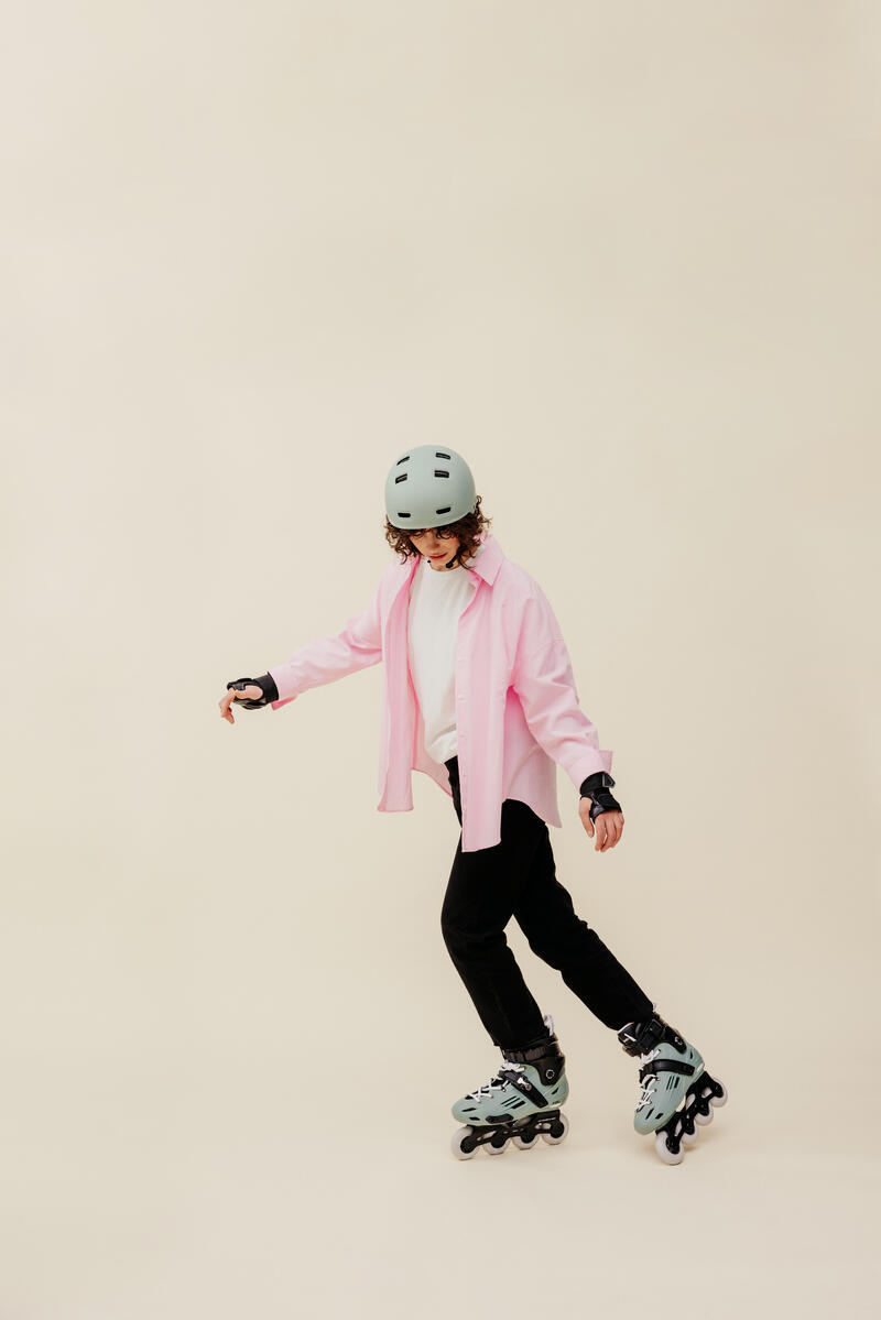 Inline Skates Inliner Freeride MF500 Light Erwachsene khaki 