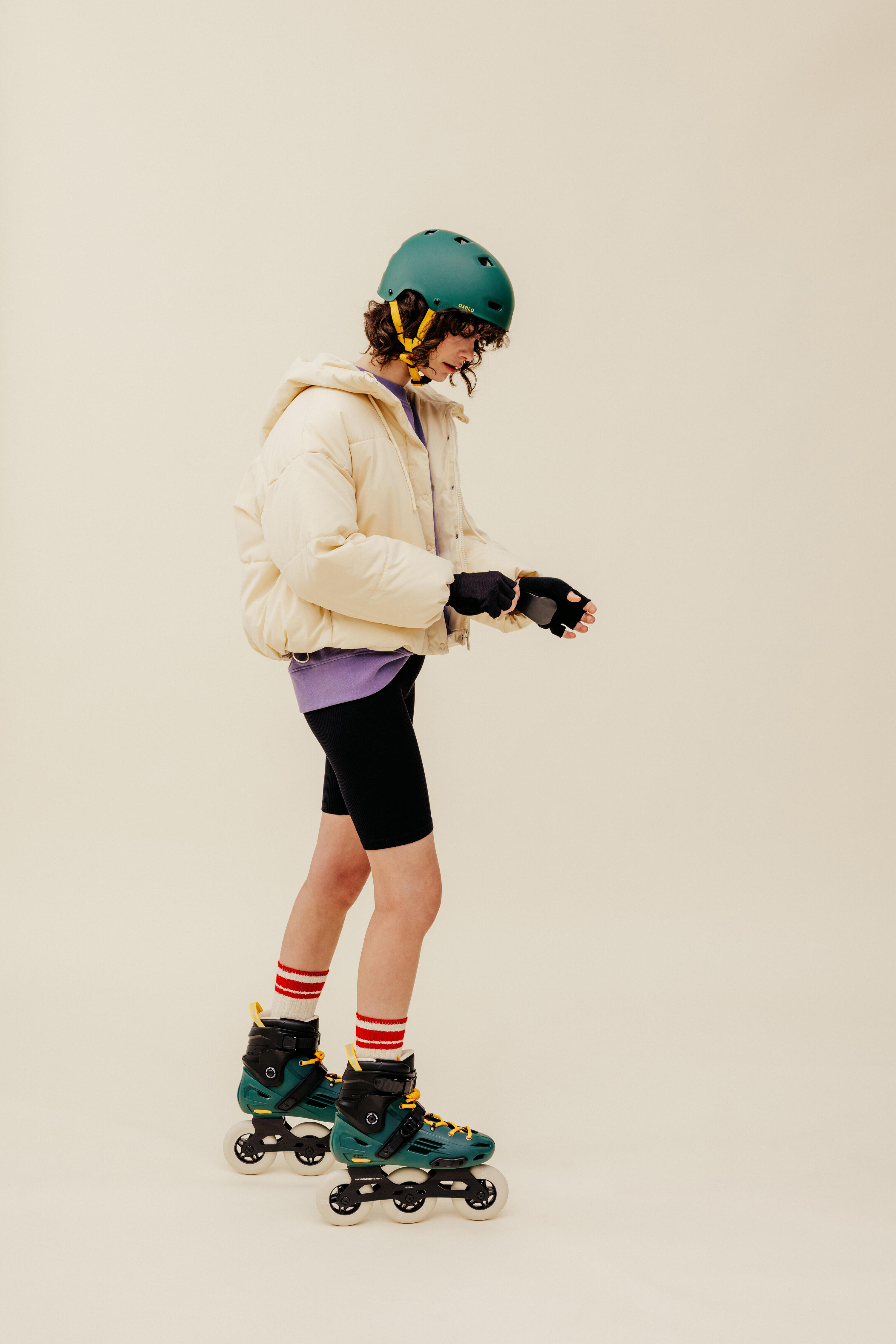 Inline Skates Inliner Freeskate MF900 Erwachsene urban green  20/22