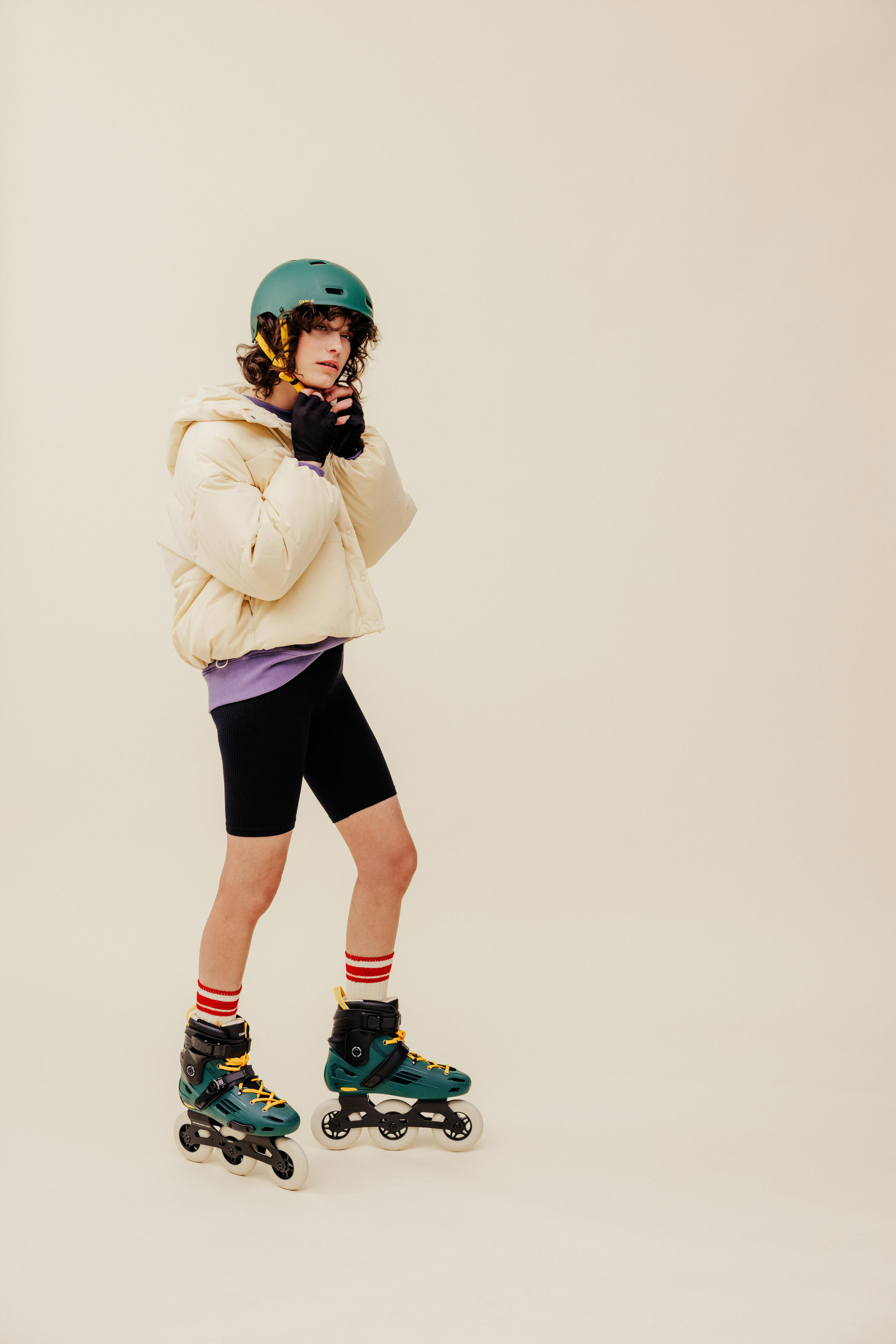 Inline Skates Inliner Freeskate MF900 Erwachsene urban green  22/22