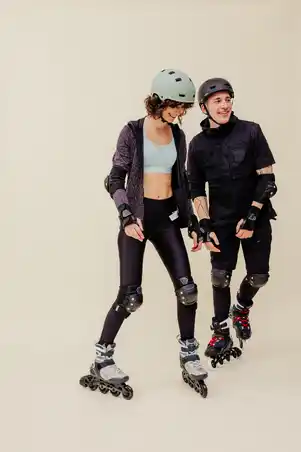 Women's Inline Fitness Skates FIT500 - Ice Grey