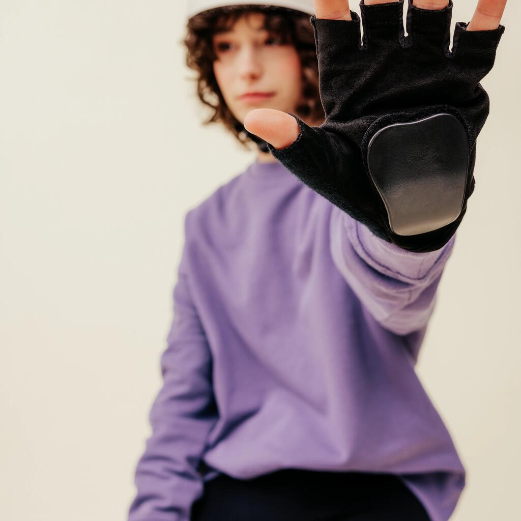 Ochranné rukavice na korčule MF900 čierne