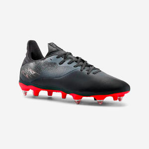 BOTAS DE FÚTBOL VIRALTO I SG NEGRO Y ROJO