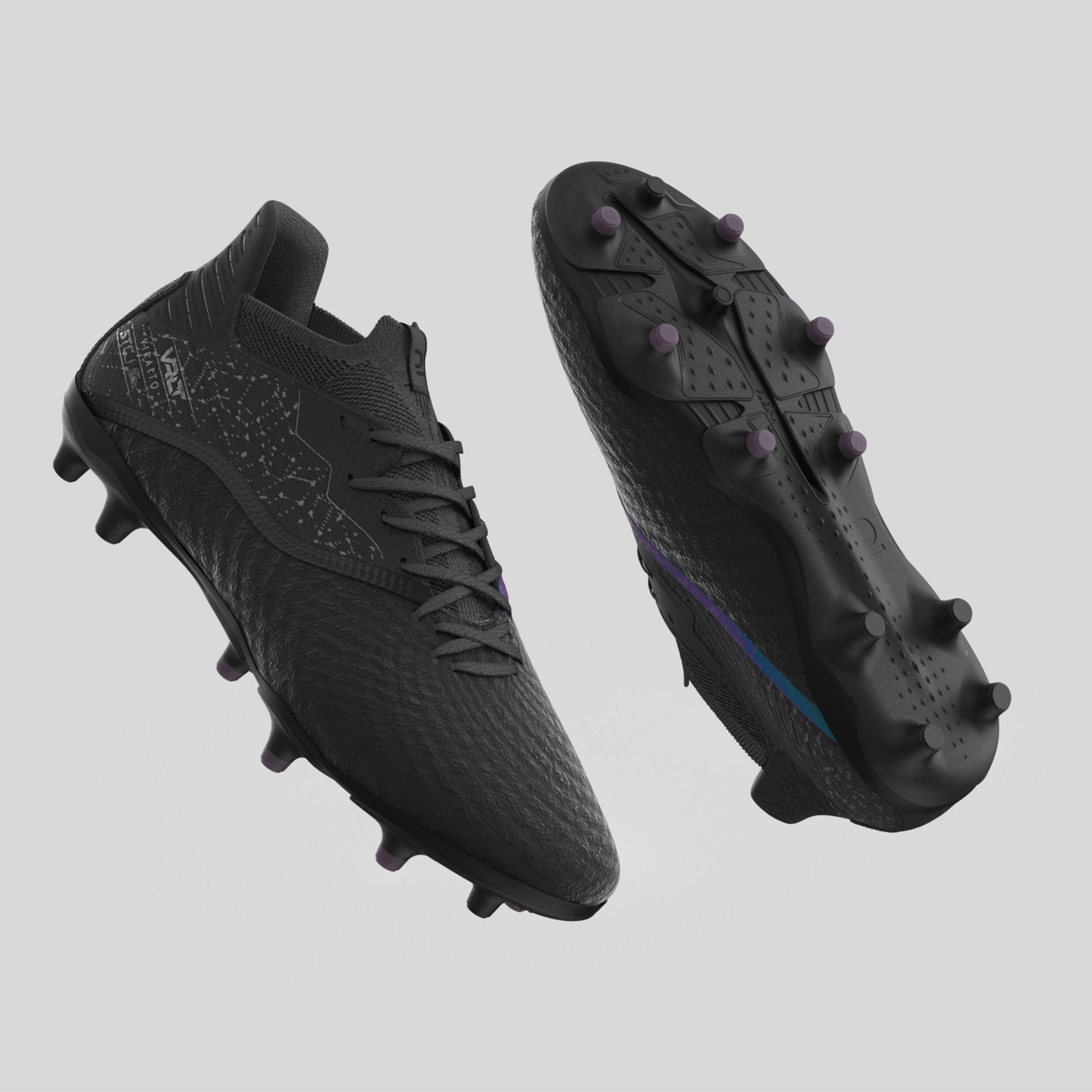 Chaussures de soccer – Viralto 3 FG noir - KIPSTA