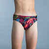 BOYS' WATER POLO SWIM BRIEFS - OCTOPUS RED