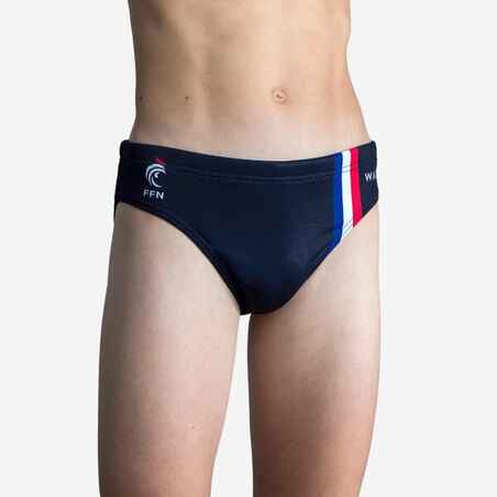 BOYS' WATER POLO SWIMMING BRIEFS - FRANCE