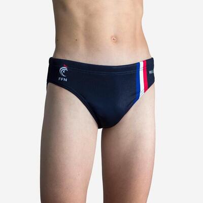 Badehose Slip Wasserball Jungen - Shark grün