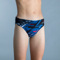 MAILLOT DE BAIN SLIP WATER POLO GARCON EAGLE BLEU