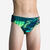 Slip de bain water polo Garçon - 500 Shark bleu foncé et turquoise