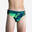 Calções de banho slip de polo aquático Rapaz - 500 Shark azul escuro e turquesa