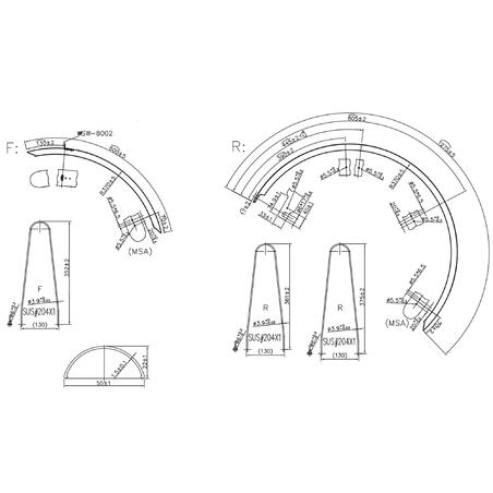 Crni blatobran 28" Elops 100 