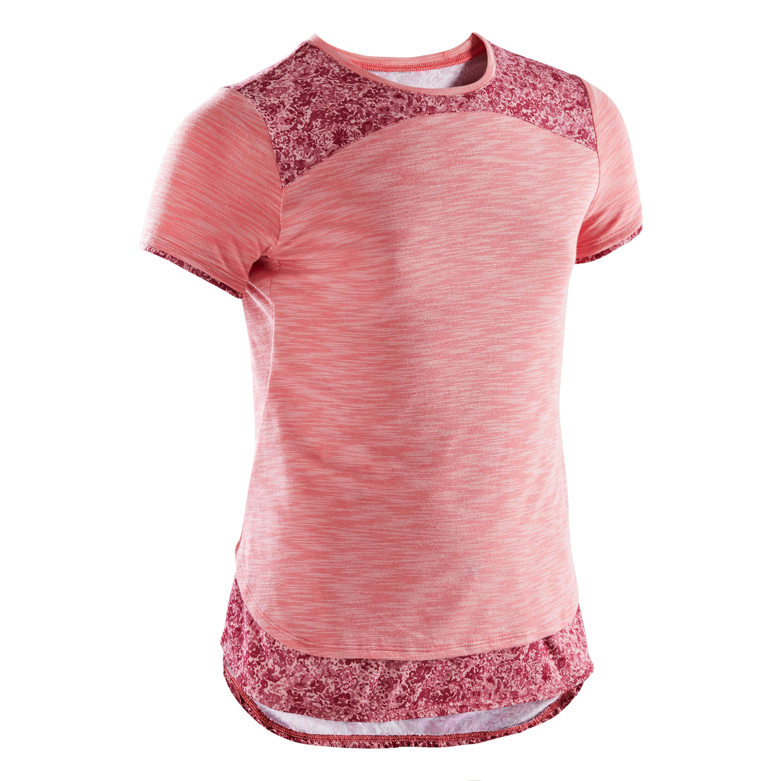 Playera deportiva 2 en 1 rosa con estampado para niños 7/21