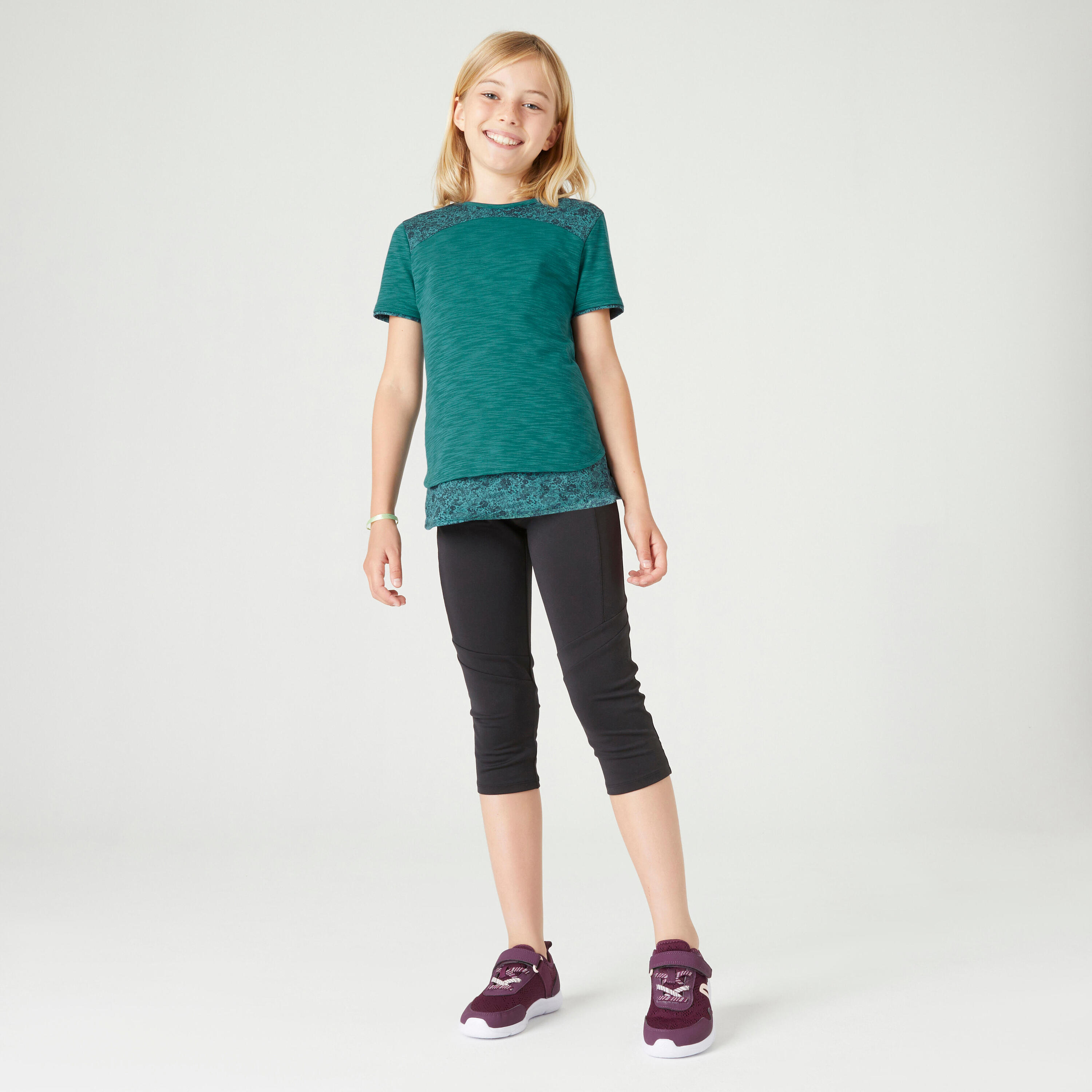 Girl's 2in1 T-shirt - Green 6/6