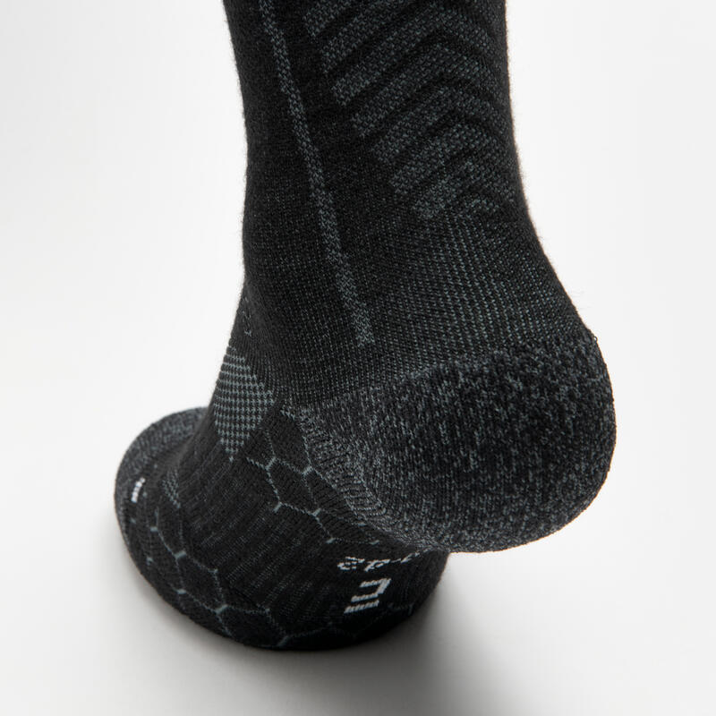 Laufsocken Mid Merinowolle Run 900 schwarz