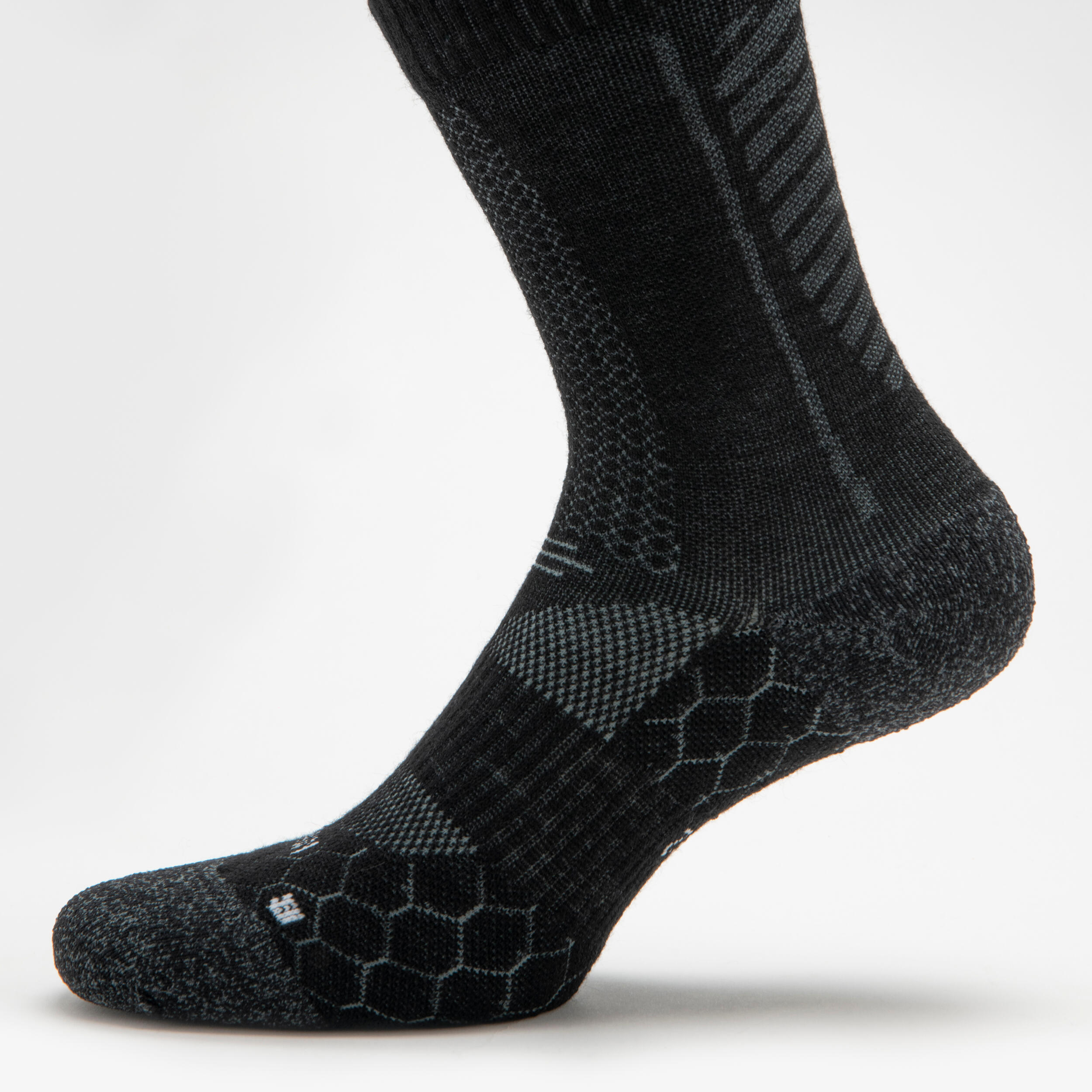 Merino Wool Mid-Calf Running Socks, Run 900 - KIPRUN