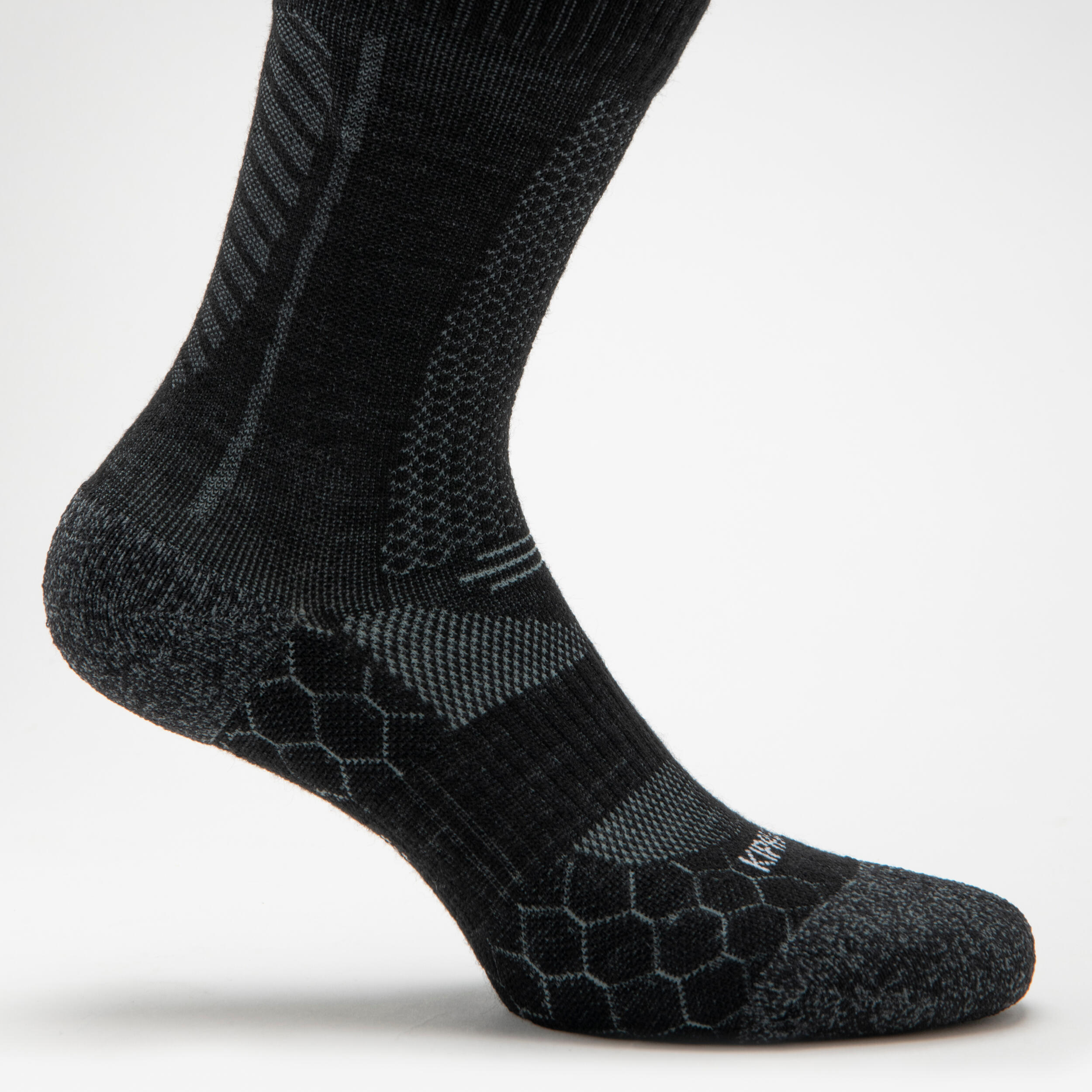 Merino Wool Mid-Calf Running Socks, Run 900 - KIPRUN