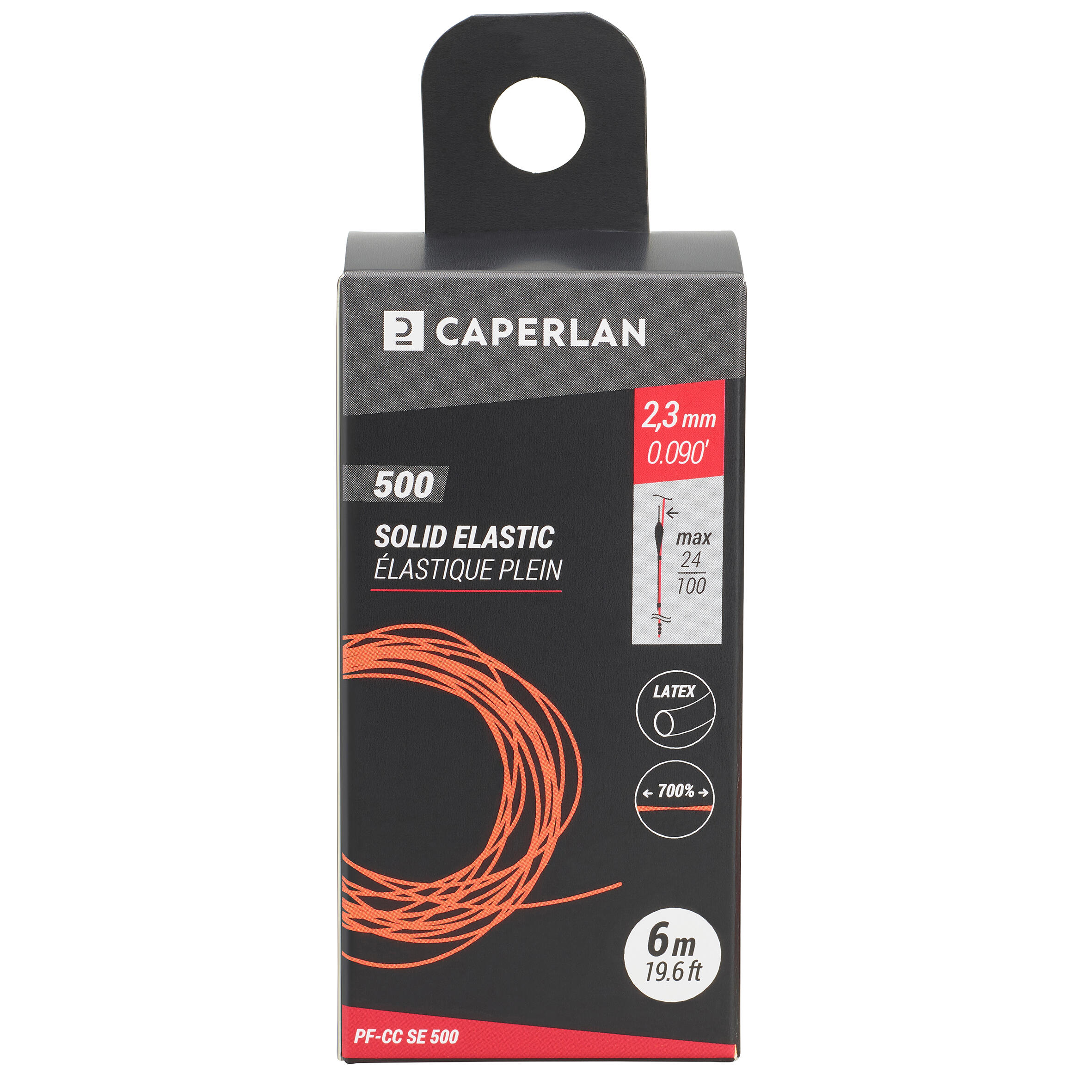 Elastico pieno in lattice PFCC SE 500 2,3mm 6m 3/8