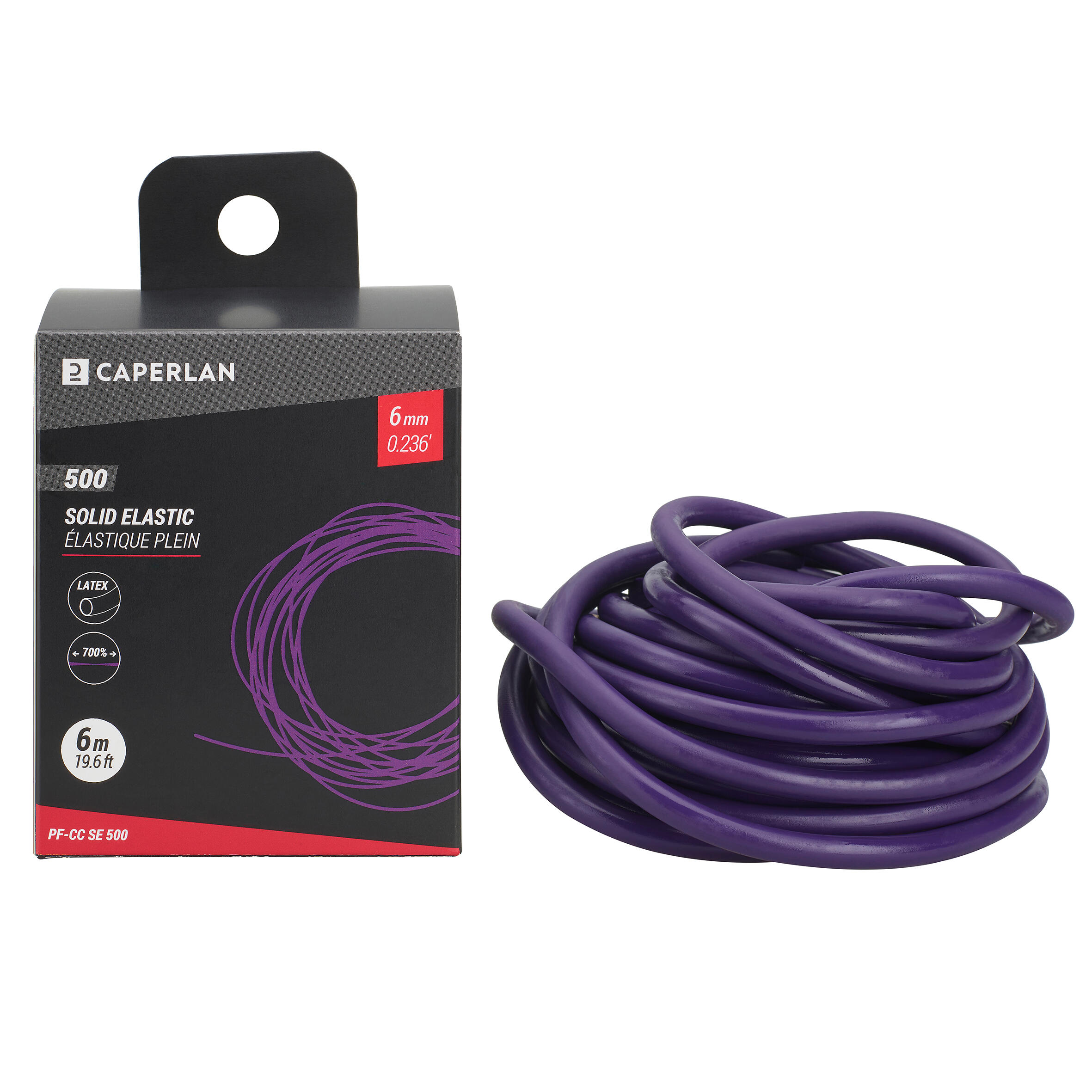 CAPERLAN SOLID LATEX ELASTIC PF CC SE 500 6MM 6M