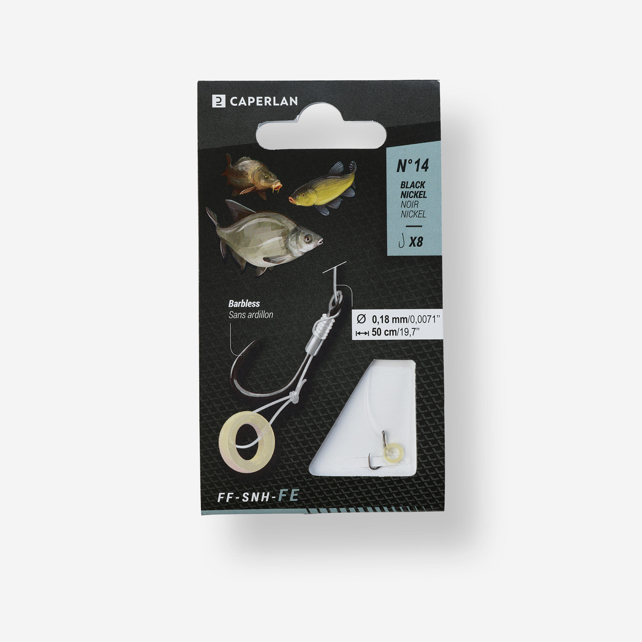 Caperlan - Bas De Ligne Avec Bague À Esche Pour La Pêche Au Feeder Ff - Snh - Fe - Bas De Ligne - Peche - Incolore - 14 - Decathlon