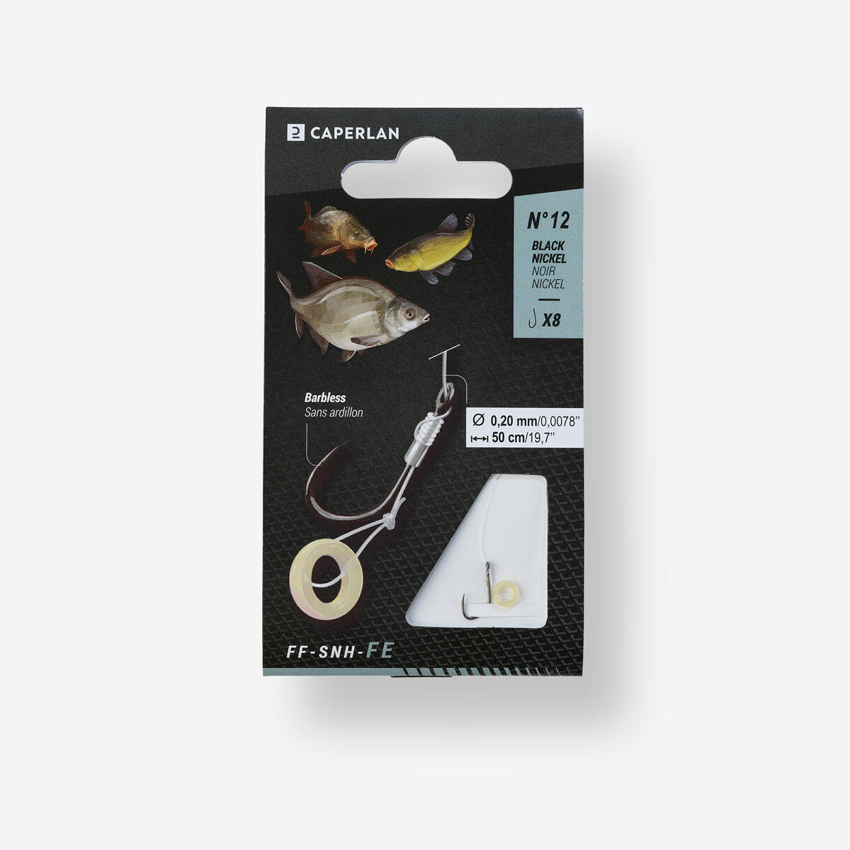 Bas de ligne Feeder avec bague à esche 
FF - SNH - FE