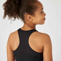 Girls' Breathable Sports Bra - Black