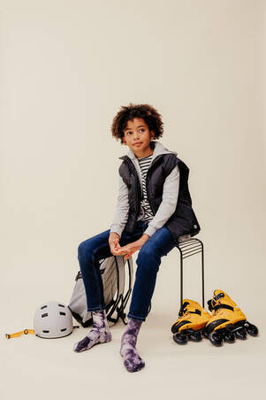 Sepatu Roda Fitness Anak Fit 5 Jr - Kuning