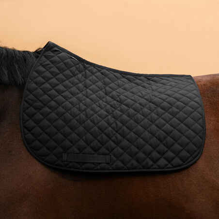 Schooling Horse Riding Saddle Cloth for Pony and Horse - Black