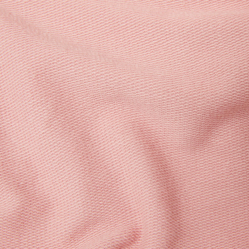 Sudadera cuello redondo niños french terry algodón - Básica rosa 
