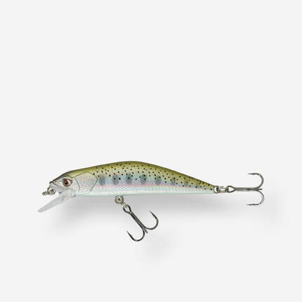 POISSON NAGEUR TRUITE MINNOW WXM MNWFS 70 US JAUNE FLUO