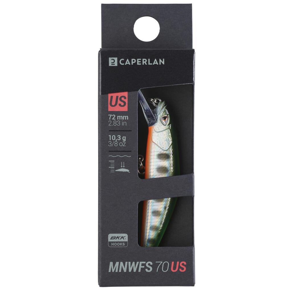 Neon žuti vobler za ribolov pastrmke MINNOW WXM MNWFS 70 US