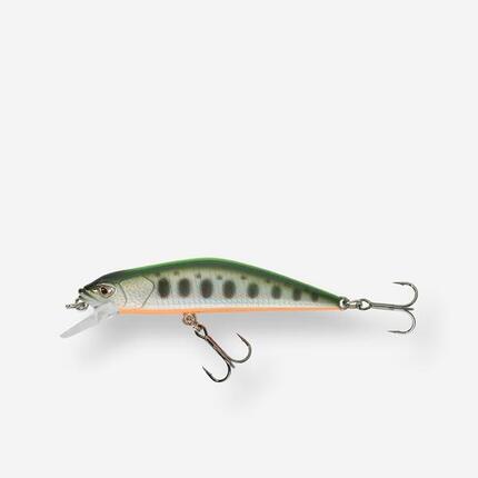 POISSON NAGEUR TRUITE MINNOW WXM MNWFS 70 US JAUNE FLUO