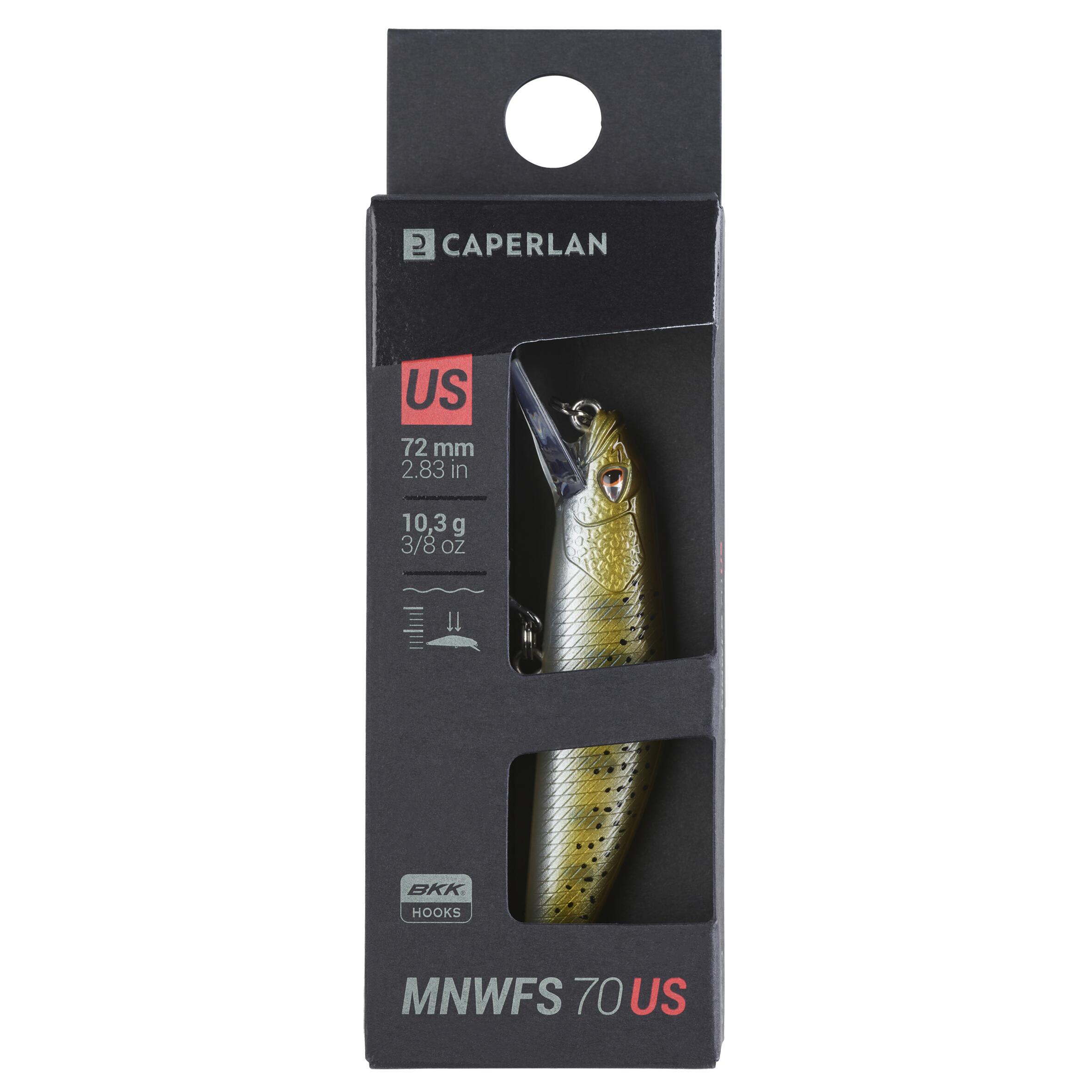 POISSON NAGEUR TRUITE MINNOW WXM MNWFS 70 US BROWN YAMAME 4/5
