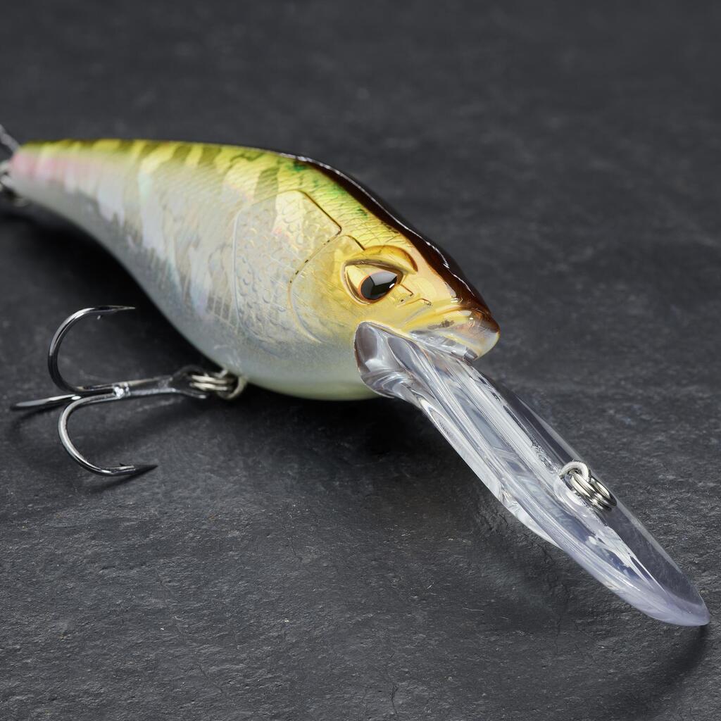 ВОБЛЕР ТИП КРАНКБЕЙТ DEEP CRANKBAIT WXM CRKDD 80F, СЪС ЗЕЛЕН ГРЪБ