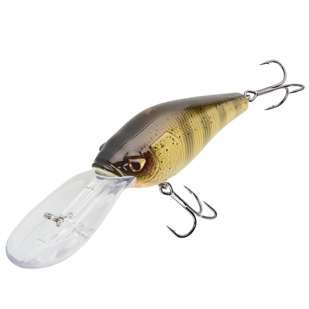 ВОБЛЕР ТИП КРАНКБЕЙТ DEEP CRANKBAIT WXM CRKDD 80F, СЪС ЗЕЛЕН ГРЪБ