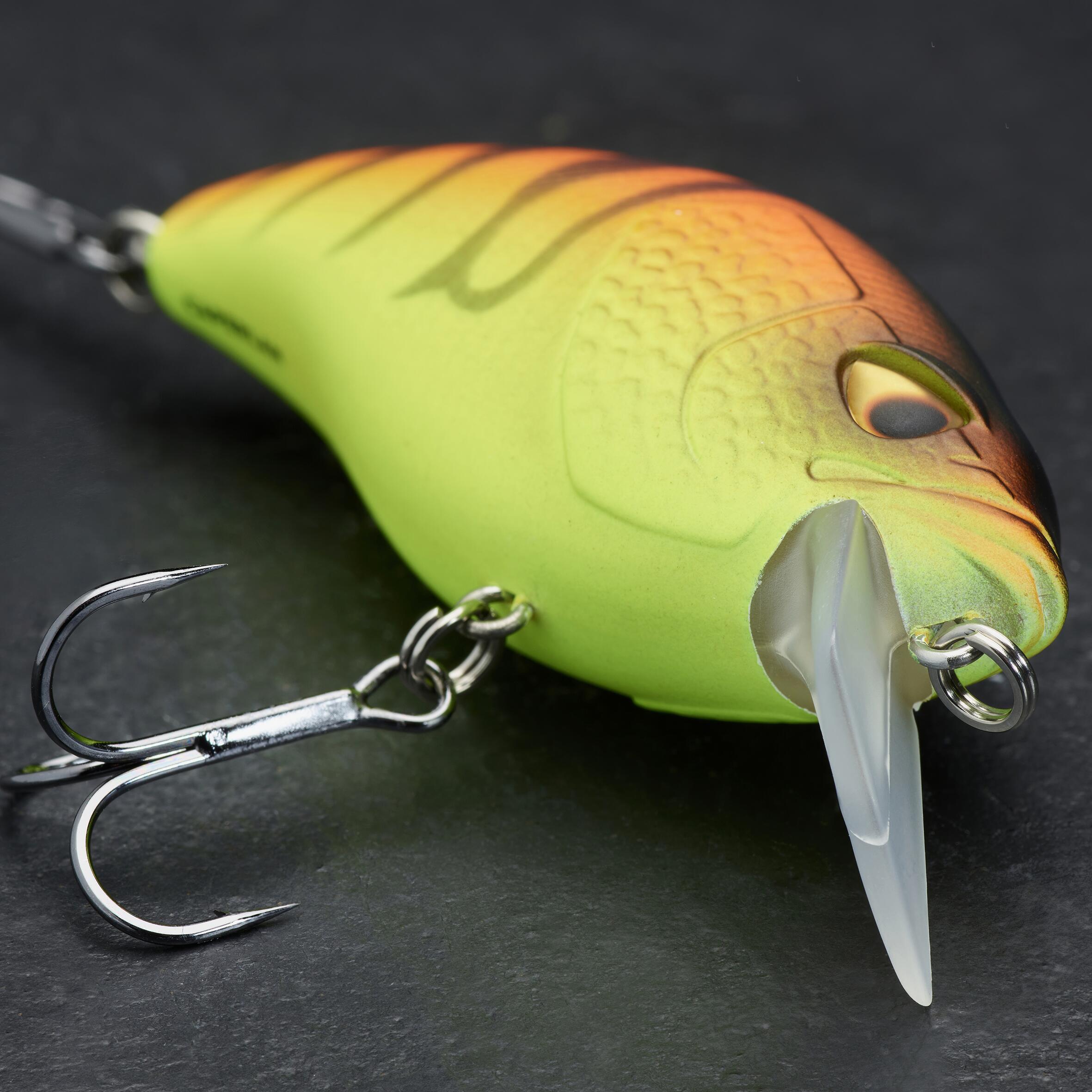 POISSON NAGEUR CRANKBAIT SHALLOW RUNNER WXM CRKSR 70F ORANGE TIGER 4/5