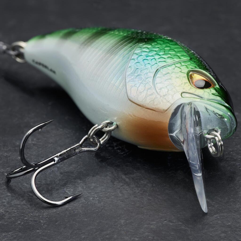 Kieto masalo „Crankbait“ vobleris žvejybai seklumoje „WXM CRKSR 70F GREEN BACK“